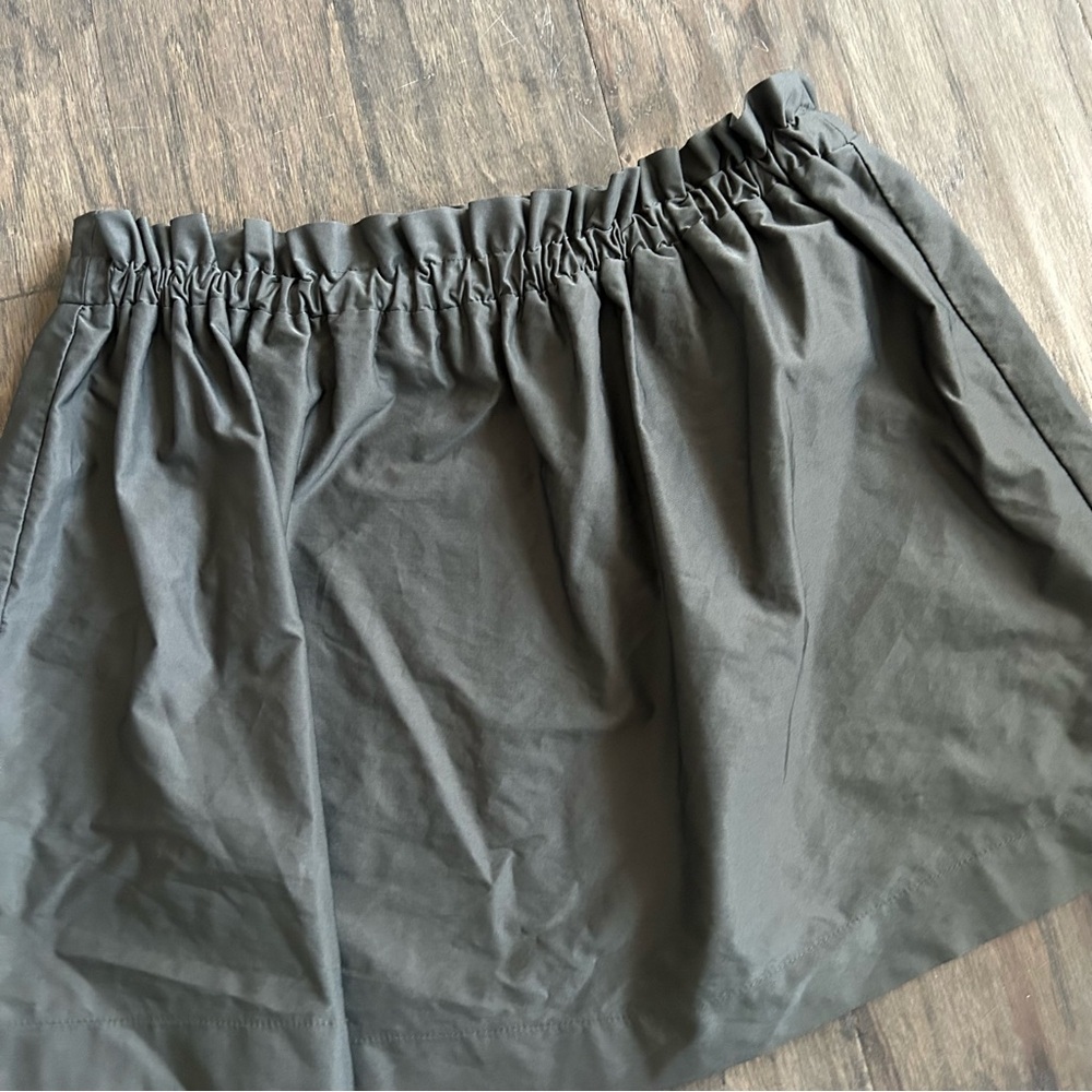 Charcoal Gray Elastic Waist Mini Skirt XS Zara Mini Skirt - Picture 2 of 3